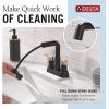 imageDelta Faucet Nicoli USpout 2Handle Bathroom Faucet Matte Black 3Hole Bathroom Sink Faucet Matte Black 25849LFBLMatte BlackChampagne Bronze