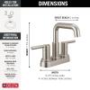 imageDelta Faucet Nicoli USpout 2Handle Bathroom Faucet Matte Black 3Hole Bathroom Sink Faucet Matte Black 25849LFBLStainless