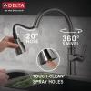 imageDelta Faucet Spargo Brushed Nickel Kitchen Faucet Kitchen Faucets with Pull Down Sprayer Kitchen Sink Faucet Faucet for Kitchen Sink Soap Dispenser SpotShield Stainless 19964ZSPSDDSTBlack Stainless