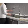 imageDelta Faucet Spargo Brushed Nickel Kitchen Faucet Kitchen Faucets with Pull Down Sprayer Kitchen Sink Faucet Faucet for Kitchen Sink Soap Dispenser SpotShield Stainless 19964ZSPSDDSTChrome