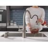 imageDelta Faucet Spargo Brushed Nickel Kitchen Faucet Kitchen Faucets with Pull Down Sprayer Kitchen Sink Faucet Faucet for Kitchen Sink Soap Dispenser SpotShield Stainless 19964ZSPSDDSTSpotShield Brushed Nickel