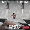 imageDelta Faucet Spargo Brushed Nickel Kitchen Faucet Kitchen Faucets with Pull Down Sprayer Kitchen Sink Faucet Faucet for Kitchen Sink Soap Dispenser SpotShield Stainless 19964ZSPSDDSTBlack Stainless