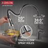 imageDelta Faucet Spargo Brushed Nickel Kitchen Faucet Kitchen Faucets with Pull Down Sprayer Kitchen Sink Faucet Faucet for Kitchen Sink Soap Dispenser SpotShield Stainless 19964ZSPSDDSTChrome