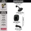 imageDelta Faucet Stryke 14 Series SingleFunction Tub and Shower Trim Kit Shower Faucet SingleSpray H2Okinetic Shower Head Matte Black T14476BL Valve Not IncludedMatte Black