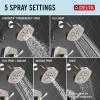 imageDelta Faucet Stryke 14 Series SingleFunction Tub and Shower Trim Kit Shower Faucet SingleSpray H2Okinetic Shower Head Matte Black T14476BL Valve Not IncludedLumicoat Stainless