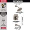 imageDelta Faucet Stryke 14 Series SingleFunction Tub and Shower Trim Kit Shower Faucet SingleSpray H2Okinetic Shower Head Matte Black T14476BL Valve Not IncludedStainless