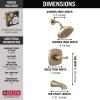 imageDelta Faucet Stryke 14 Series SingleFunction Tub and Shower Trim Kit Shower Faucet SingleSpray H2Okinetic Shower Head Matte Black T14476BL Valve Not IncludedChampagne Bronze