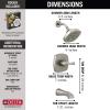 imageDelta Faucet Stryke 14 Series SingleFunction Tub and Shower Trim Kit Shower Faucet SingleSpray H2Okinetic Shower Head Matte Black T14476BL Valve Not IncludedStainless