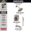 imageDelta Faucet Stryke 14 Series SingleFunction Tub and Shower Trim Kit Shower Faucet SingleSpray H2Okinetic Shower Head Matte Black T14476BL Valve Not IncludedStainless