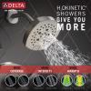 imageDelta Faucet Stryke 14 Series SingleFunction Tub and Shower Trim Kit Shower Faucet SingleSpray H2Okinetic Shower Head Matte Black T14476BL Valve Not IncludedStainless