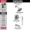 imageDelta Faucet Stryke 14 Series SingleFunction Tub and Shower Trim Kit Shower Faucet SingleSpray H2Okinetic Shower Head Matte Black T14476BL Valve Not IncludedLumicoat Stainless