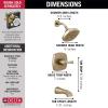 imageDelta Faucet Stryke 14 Series SingleFunction Tub and Shower Trim Kit Shower Faucet SingleSpray H2Okinetic Shower Head Matte Black T14476BL Valve Not IncludedChampagne Bronze