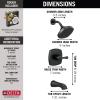 imageDelta Faucet Stryke 14 Series SingleFunction Tub and Shower Trim Kit Shower Faucet SingleSpray H2Okinetic Shower Head Matte Black T14476BL Valve Not IncludedMatte Black