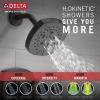 imageDelta Faucet Stryke 17 Series DualFunction Shower Faucet Shower Trim Kit SingleSpray H2Okinetic Shower Head Matte Black T17276BL Valve Not IncludedMatte Black