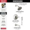 imageDelta Faucet Tetra 17 Series DualFunction Gold Tub and Shower Faucet Set with In2ition 2in1 Shower Head with Handheld Spray Lumicoat Champagne Bronze T17489CZPR Valve Not IncludedBrushed Nickel