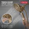 imageDelta Faucet Tetra 17 Series DualFunction Gold Tub and Shower Faucet Set with In2ition 2in1 Shower Head with Handheld Spray Lumicoat Champagne Bronze T17489CZPR Valve Not IncludedChampagne Bronze