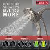 imageDelta Faucet Tetra 17 Series DualFunction Gold Tub and Shower Faucet Set with In2ition 2in1 Shower Head with Handheld Spray Lumicoat Champagne Bronze T17489CZPR Valve Not IncludedBrushed Nickel