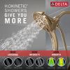 imageDelta Faucet Tetra 17 Series DualFunction Matte Black Shower Faucet Set with In2ition 2in1 Shower Head with Handheld Spray Black Shower Faucet Matte Black T17289BL Valve Not IncludedChampagne Bronze