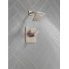 imageDelta Faucet Velum 14 Series SingleFunction Brushed Nickel Shower Faucet Set Valve Trim Kit Shower Handle Delta Shower Trim Kit Shower Set Stainless T14237SS Valve Not Included