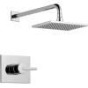 imageDelta Faucet Vero 14 Series SingleFunction Shower Trim Kit with SingleSpray TouchClean Rain Shower Head Champagne Bronze 20 GPM Water Flow T14253CZWE Valve Not IncludedChrome