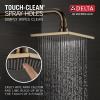imageDelta Faucet Vero 17 Series DualFunction Shower Trim Kit with SingleSpray TouchClean Rain Shower Head Champagne Bronze 20 GPM Water Flow T17253CZWE Valve Not IncludedChampagne Bronze