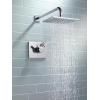 imageDelta Faucet Vero 17 Series DualFunction Shower Trim Kit with SingleSpray TouchClean Rain Shower Head Champagne Bronze 20 GPM Water Flow T17253CZWE Valve Not IncludedChrome
