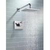 imageDelta Faucet Vero 17 Series DualFunction Shower Trim Kit with SingleSpray TouchClean Rain Shower Head Champagne Bronze 20 GPM Water Flow T17253CZWE Valve Not IncludedChrome