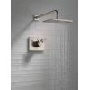 imageDelta Faucet Vero 17 Series DualFunction Shower Trim Kit with SingleSpray TouchClean Rain Shower Head Stainless T17253SS Valve Not Included