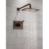 imageDelta Faucet Vero 17T Series DualFunction Shower Trim Kit with SingleSpray TouchClean Rain Shower Head Champagne Bronze T17T253CZ Valve Not IncludedChrome