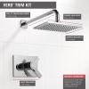 imageDelta Faucet Vero 17T Series DualFunction Shower Trim Kit with SingleSpray TouchClean Rain Shower Head Champagne Bronze T17T253CZ Valve Not IncludedChrome
