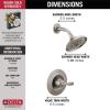 imageDelta Faucet Woodhurst 14 Series SingleHandle Shower Trim Kit Shower Faucet with SingleSpray TouchClean Shower Head Venetian Bronze T14232RB Valve Not IncludedStainless