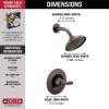 imageDelta Faucet Woodhurst 14 Series SingleHandle Shower Trim Kit Shower Faucet with SingleSpray TouchClean Shower Head Venetian Bronze T14232RB Valve Not IncludedVenetian Bronze