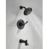 imageDelta Faucet Woodhurst 14 Series SingleHandle Tub and Shower Trim Kit Shower Faucet with SingleSpray TouchClean Shower Head Venetian Bronze T14432RB Valve Not IncludedMatte Black
