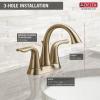 imageDelta Lahara Centerset Brushed Gold Bathroom Faucet 4 Inch 3 Hole Bathroom Sink Faucet for Vanity Metal PushPop Drain Assembly Champagne Bronze 2538CZMPUDSTChampagne Bronze