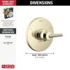 imageDelta T14058PN Trinsic Diverter Trim Polished NickelBrilliance Polished Nickel
