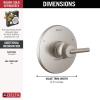 imageDelta T14058PN Trinsic Diverter Trim Polished NickelStainless