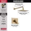 imageDelta T17253CZ Vero Shower Faucet Without Rough Champagne Bronze