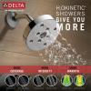 imageDelta Trinsic 14 Series SingleFunction H2Okinetic Bathtub and Shower Faucet Set Polished Nickel Shower Head and Handle Valve Trim Kit Polished Nickel T14459PN Valve Not IncludedChrome
