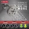 imageDelta Trinsic 14 Series SingleFunction H2Okinetic Bathtub and Shower Faucet Set Polished Nickel Shower Head and Handle Valve Trim Kit Polished Nickel T14459PN Valve Not IncludedStainless