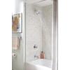 imageDelta Trinsic 17T Series Thermostatic DualFunction H2Okinetic Bathtub and Shower Faucet Set Polished Nickel Shower Head and Handle Valve Trim Kit Polished Nickel T17T459PNH2O Valve Not IncludedChrome