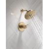 imageDelta Trinsic 17T Series Thermostatic DualFunction H2Okinetic Shower Faucet Set Polished Nickel Shower Head and Handle Valve Trim Kit Polished Nickel T17T259PNH2O Valve Not IncludedChampagne Bronze