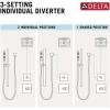 imageDelta Trinsic 3Setting Shower Handle Diverter Trim Kit Polished Nickel 3Way Shower Diverter Valve Trim Kit Polished Nickel T11859PN Valve Not Included