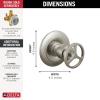 imageDelta Trinsic 6Setting Diverter Valve Trim Kit with Wheel Handle Polished Nickel Shower Handle Diverter Kit Polished Nickel T11958PN Valve Not IncludedBrilliance Stainless