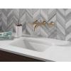 imageDelta Trinsic Wall Mount Bathroom Faucet 3 Hole Chrome Bathroom Sink Faucet for Wall Chrome T3554LFLHPWL Valve and Handles Not IncludedChampagne Bronze