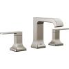 imageDelta Velum Matte Black Bathroom Faucet 3 Hole 8 Inch Widespread Bathroom Sink Faucet for Vanity Metal PushPop Drain Assembly Matte Black 3539LFBLMPUStainless
