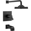 imageDELTA FAUCET T17T467BL TempAssure 17T Series Tub and Shower Trim Tub ampamp Shower Matte Black