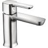imageDelta 581LFBLGPMPP Modern Bathroom Faucet 10 GPM Water Flow Matte BlackChrome