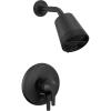imageDelta Faucet 17 Series Galeon Dual Function Matte Black Shower Faucet Set Shower Trim Kit with 3Spray Matte Black Shower Head Matte Black T17271BL Valve Not IncludedMatte Black