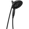 imageDelta Faucet 5Spray In2ition Dual Shower Head with Handheld Spray H2Okinetic Matte Black Shower Head with Hose Showerheads Handheld Shower Heads Magnetic Docking Matte Black 58480BL25PK