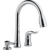 imageDelta Faucet Kate Pull Down Kitchen Faucet Brushed Nickel Kitchen Faucets with Pull Down Sprayer Kitchen Sink Faucet Faucet for Kitchen Sink Soap Dispenser Stainless 16970SSSDDSTChrome